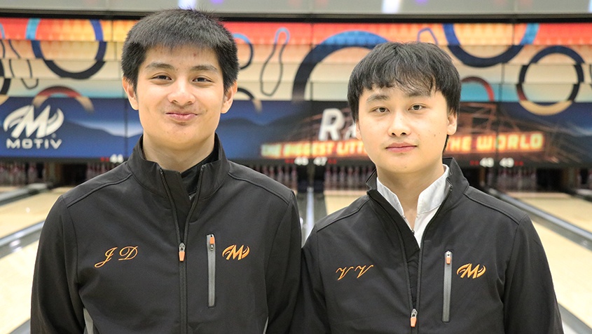 Wisconsin's Joshua Dichoso and Vichee Vue at the 2026 USBC Open Championships